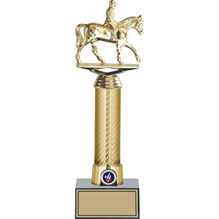 ODAK KUPA - Figürlü Kupalar - At / Binici Figürlü Kupalar FG-008 A - 33 cm