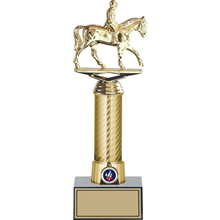 ODAK KUPA - Figürlü Kupalar - At / Binici Figürlü Kupalar FG-008 B - 30 cm