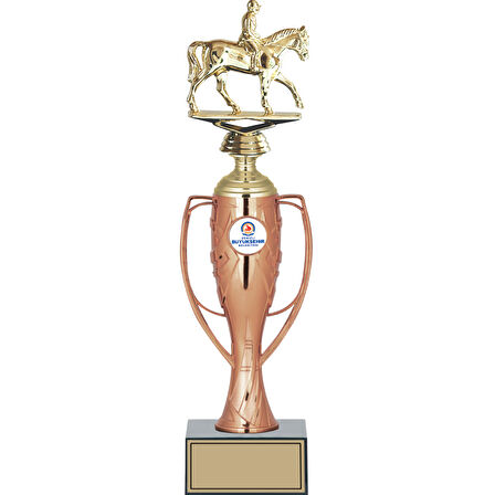 ODAK KUPA - Figürlü Kupalar - At / Binici Figürlü Kupalar FG-025 C - 36 cm