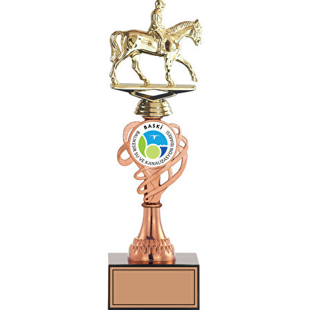 ODAK KUPA - Figürlü Kupalar - At / Binici Figürlü Kupalar FG-034 C - 33 cm