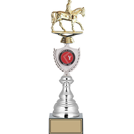 ODAK KUPA - Figürlü Kupalar - At / Binici Figürlü Kupalar FG-035 B - 39 cm