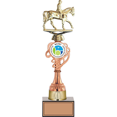 ODAK KUPA - Figürlü Kupalar - At / Binici Figürlü Kupalar FG-036 C - 36 cm
