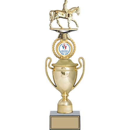 ODAK KUPA - Figürlü Kupalar - At / Binici Figürlü Kupalar FG-037 C - 42 cm
