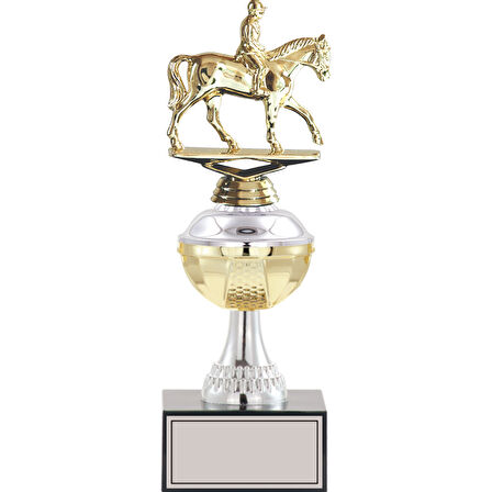 ODAK KUPA - Figürlü Kupalar - At / Binici Figürlü Kupalar FG-045 C - 30 cm