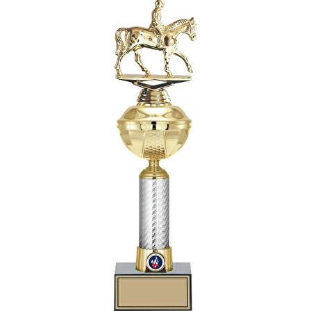 ODAK KUPA - Figürlü Kupalar - At / Binici Figürlü Kupalar FG-057 B - 42 cm