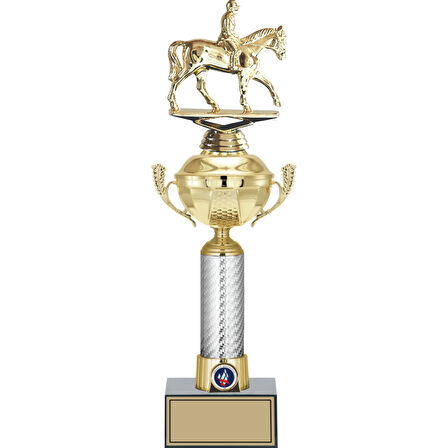 ODAK KUPA - Figürlü Kupalar - At / Binici Figürlü Kupalar FG-058 B - 42 cm