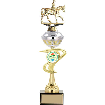 ODAK KUPA - Figürlü Kupalar - At / Binici Figürlü Kupalar FG-065 B - 45 cm