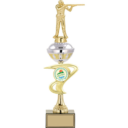 ODAK KUPA - Figürlü Kupalar - Atıcı Figürlü Kupalar FG-065 C - 44 cm