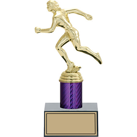 ODAK KUPA - Figürlü Kupalar - Atletizm Kadın Figürlü Kupalar FG-002 B - 23 cm
