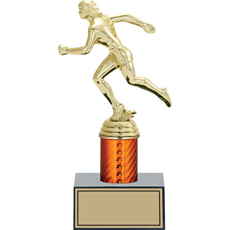 ODAK KUPA - Figürlü Kupalar - Atletizm Kadın Figürlü Kupalar FG-003 B - 23 cm