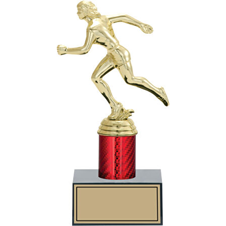 ODAK KUPA - Figürlü Kupalar - Atletizm Kadın Figürlü Kupalar FG-004 C - 23 cm