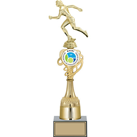 ODAK KUPA - Figürlü Kupalar - Atletizm Kadın Figürlü Kupalar FG-033 B - 41 cm
