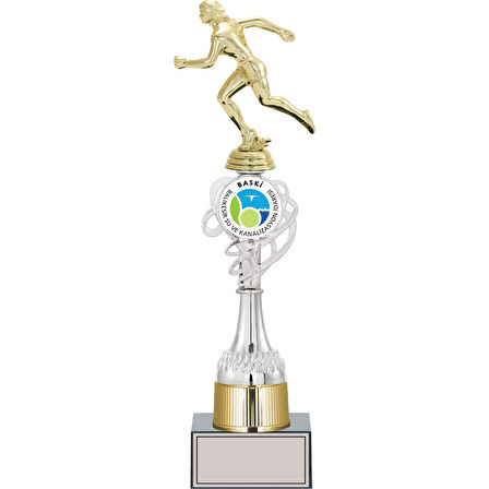 ODAK KUPA - Figürlü Kupalar - Atletizm Kadın Figürlü Kupalar FG-036 B - 41 cm