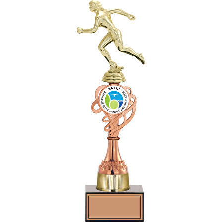 ODAK KUPA - Figürlü Kupalar - Atletizm Kadın Figürlü Kupalar FG-036 C - 38 cm