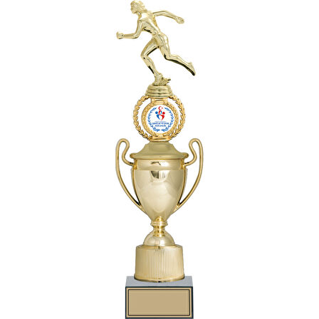 ODAK KUPA - Figürlü Kupalar - Atletizm Kadın Figürlü Kupalar FG-037 A - 46 cm
