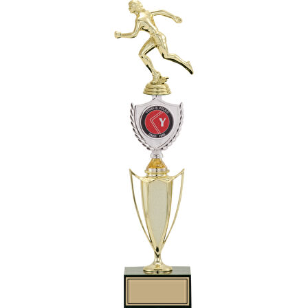 ODAK KUPA - Figürlü Kupalar - Atletizm Kadın Figürlü Kupalar FG-042 B - 46 cm