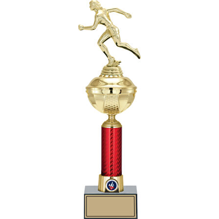 ODAK KUPA - Figürlü Kupalar - Atletizm Kadın Figürlü Kupalar FG-053 B - 44 cm