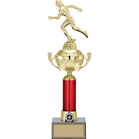 ODAK KUPA - Figürlü Kupalar - Atletizm Kadın Figürlü Kupalar FG-054 B - 44 cm