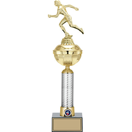 ODAK KUPA - Figürlü Kupalar - Atletizm Kadın Figürlü Kupalar FG-057 A - 46 cm