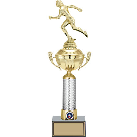 ODAK KUPA - Figürlü Kupalar - Atletizm Kadın Figürlü Kupalar FG-058 B - 44 cm