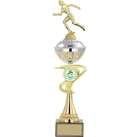 ODAK KUPA - Figürlü Kupalar - Atletizm Kadın Figürlü Kupalar FG-065 A - 50 cm