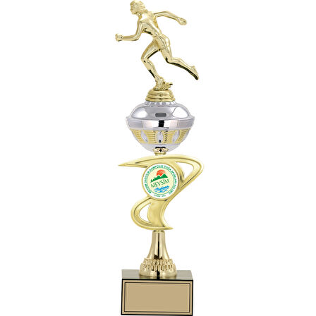 ODAK KUPA - Figürlü Kupalar - Atletizm Kadın Figürlü Kupalar FG-065 C - 45 cm