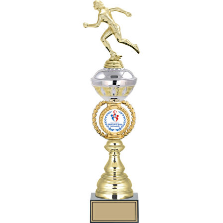 ODAK KUPA - Figürlü Kupalar - Atletizm Kadın Figürlü Kupalar FG-066 B - 47 cm