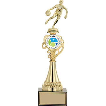 ODAK KUPA - Figürlü Kupalar - Basketbol Erkek Figürlü Kupalar FG-034 A - 37 cm