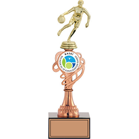 ODAK KUPA - Figürlü Kupalar - Basketbol Erkek Figürlü Kupalar FG-034 C - 33 cm