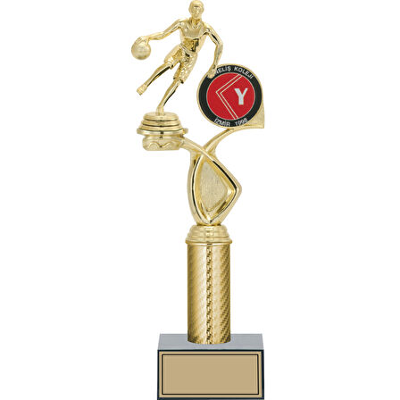 ODAK KUPA - Figürlü Kupalar - Basketbol Kadın Figürlü Kupalar FG-015 B - 36 cm