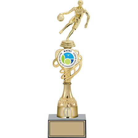 ODAK KUPA - Figürlü Kupalar - Basketbol Kadın Figürlü Kupalar FG-033 C - 36 cm