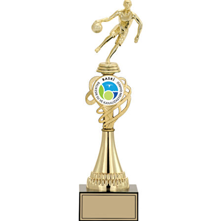 ODAK KUPA - Figürlü Kupalar - Basketbol Kadın Figürlü Kupalar FG-034 A - 37 cm