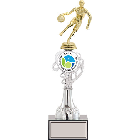 ODAK KUPA - Figürlü Kupalar - Basketbol Kadın Figürlü Kupalar FG-034 B - 35 cm