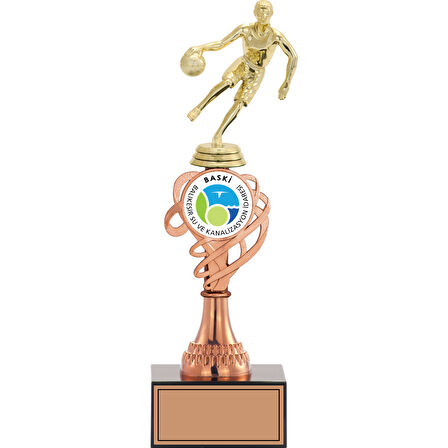 ODAK KUPA - Figürlü Kupalar - Basketbol Kadın Figürlü Kupalar FG-034 C - 33 cm