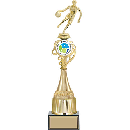 ODAK KUPA - Figürlü Kupalar - Basketbol Kadın Figürlü Kupalar FG-036 A - 42 cm