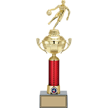 ODAK KUPA - Figürlü Kupalar - Basketbol Kadın Figürlü Kupalar FG-054 B - 42 cm
