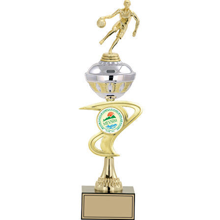 ODAK KUPA - Figürlü Kupalar - Basketbol Kadın Figürlü Kupalar FG-065 C - 43 cm