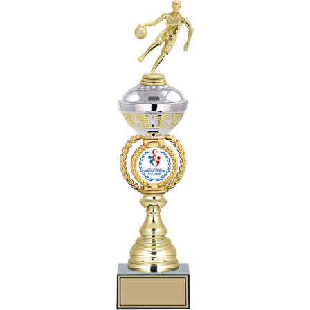 ODAK KUPA - Figürlü Kupalar - Basketbol Kadın Figürlü Kupalar FG-066 C - 44 cm