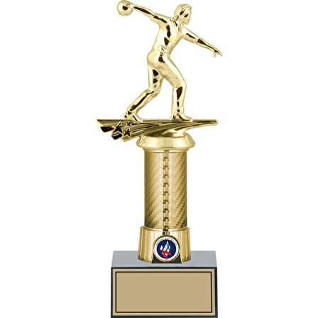 ODAK KUPA - Figürlü Kupalar - Bowling Erkek Figürlü Kupalar FG-008 C - 29 cm