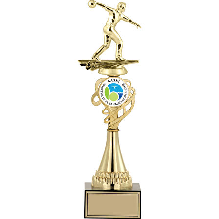 ODAK KUPA - Figürlü Kupalar - Bowling Erkek Figürlü Kupalar FG-034 A - 38 cm