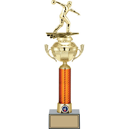 ODAK KUPA - Figürlü Kupalar - Bowling Erkek Figürlü Kupalar FG-056 A - 46 cm