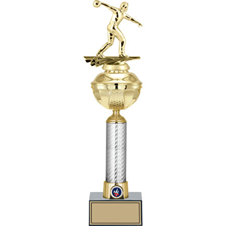 ODAK KUPA - Figürlü Kupalar - Bowling Erkek Figürlü Kupalar FG-057 A - 46 cm