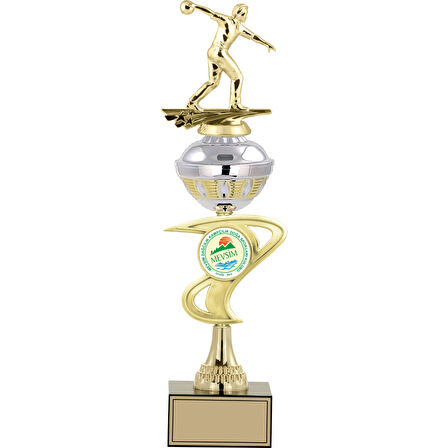 ODAK KUPA - Figürlü Kupalar - Bowling Erkek Figürlü Kupalar FG-065 C - 44 cm