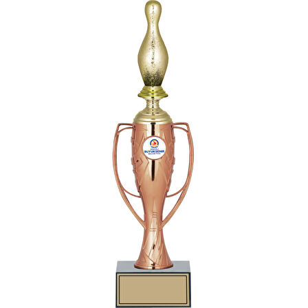 ODAK KUPA - Figürlü Kupalar - Bowling / Pin Figürlü Kupalar FG-025 C - 38 cm