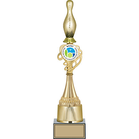 ODAK KUPA - Figürlü Kupalar - Bowling / Pin Figürlü Kupalar FG-033 A - 43 cm