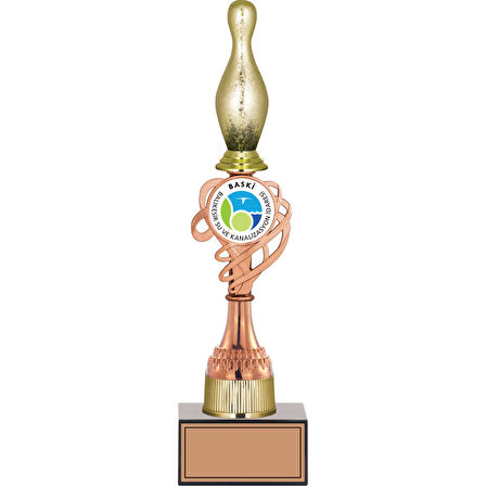 ODAK KUPA - Figürlü Kupalar - Bowling / Pin Figürlü Kupalar FG-036 C - 37 cm