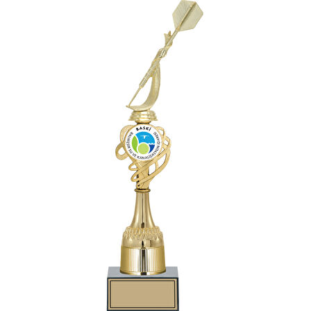 ODAK KUPA - Figürlü Kupalar - Dart Figürlü Kupalar FG-033 B - 43 cm