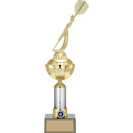 ODAK KUPA - Figürlü Kupalar - Dart Figürlü Kupalar FG-057 C - 43 cm