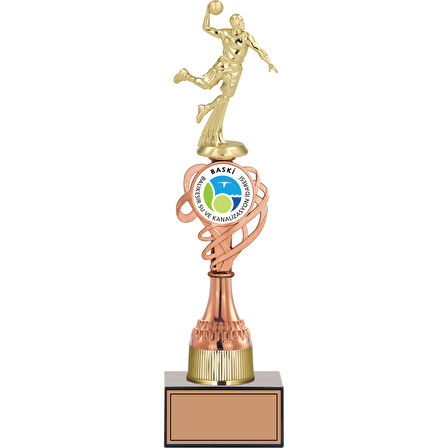 ODAK KUPA - Figürlü Kupalar - Hentbol Figürlü Kupalar FG-036 C - 38 cm