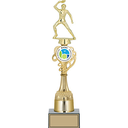 ODAK KUPA - Figürlü Kupalar - Masa Tenisi Erkek Figürlü Kupalar FG-033 B - 39 cm